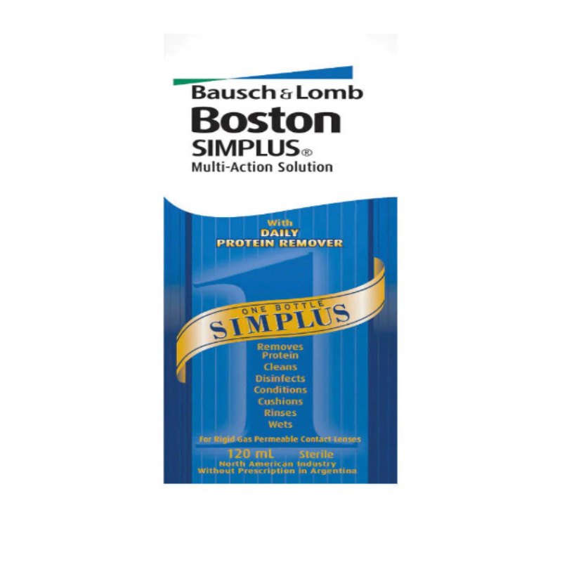 Bausch & Lomb Boston SIMPLUS Solution 120ml - RIGID GAS LENSES