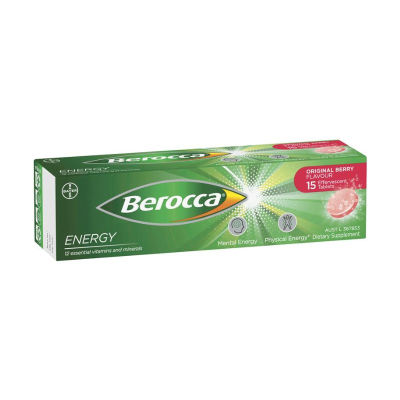 Berocca Energy Original Berry 15 Effervescent Tablets