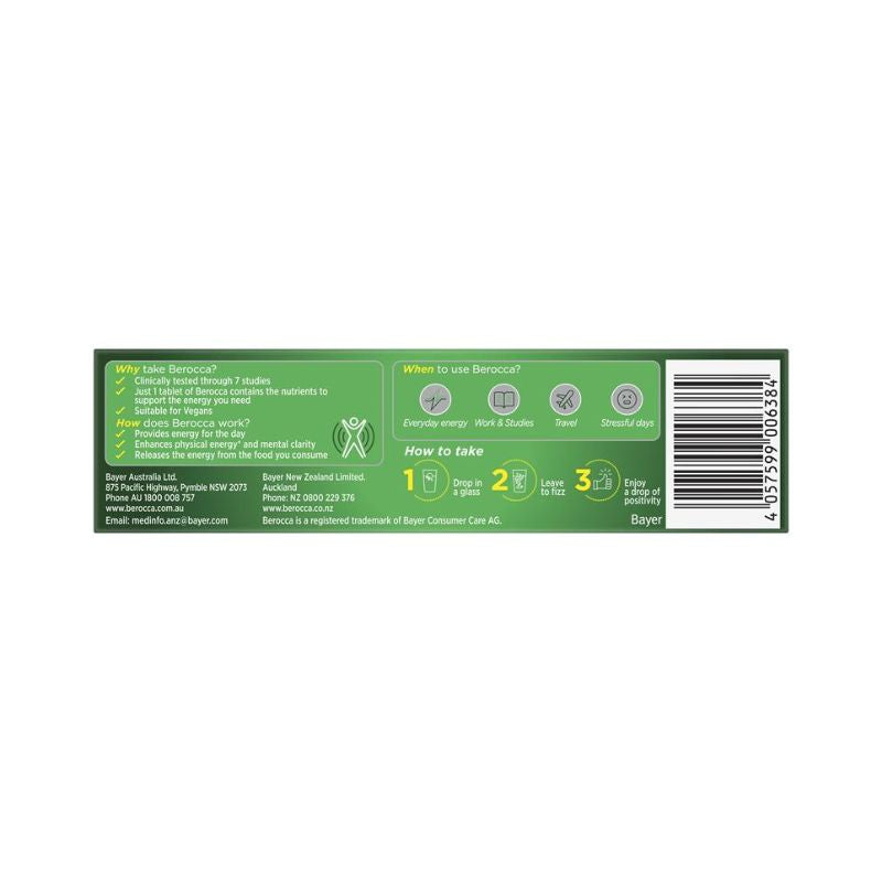 Berocca Energy Original Berry 15 Effervescent Tablets