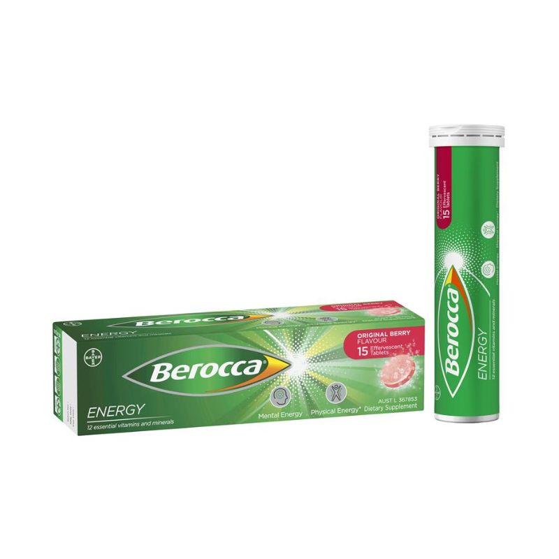 Berocca Energy Original Berry 15 Effervescent Tablets