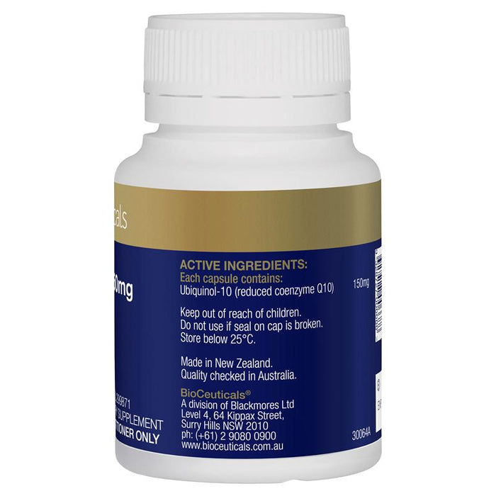 BioCeuticals Ubiquinol BioActive 150mg Capsules 60