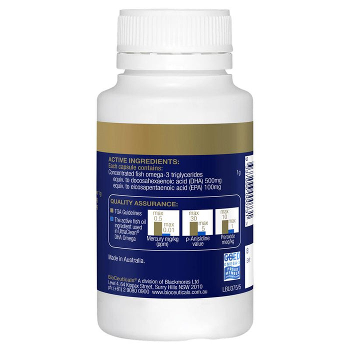 BioCeuticals UltraClean DHA Omega Capsules 60