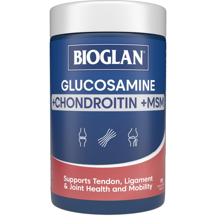 Bioglan Glucosamine + Chondroitin + MSM Tablets 180