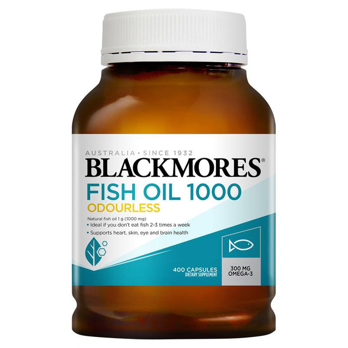 Blackmores Fish Oil 1000mg (Odourless) Capsules 400