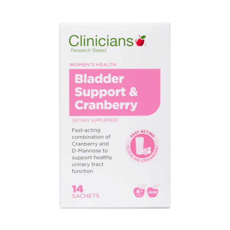 Clinicians Bladder Support & Cranberry Sachets 14