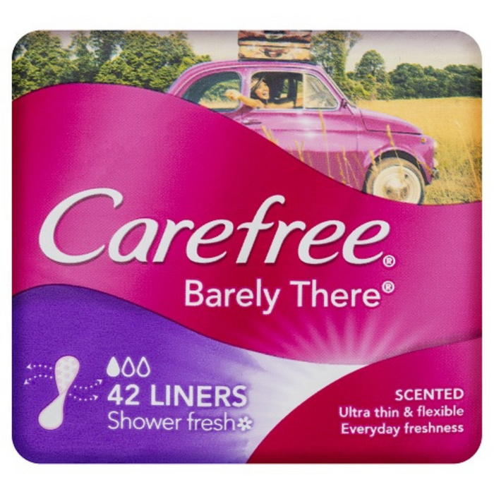 Carefree Barely There Liners 42 Shower Fresh