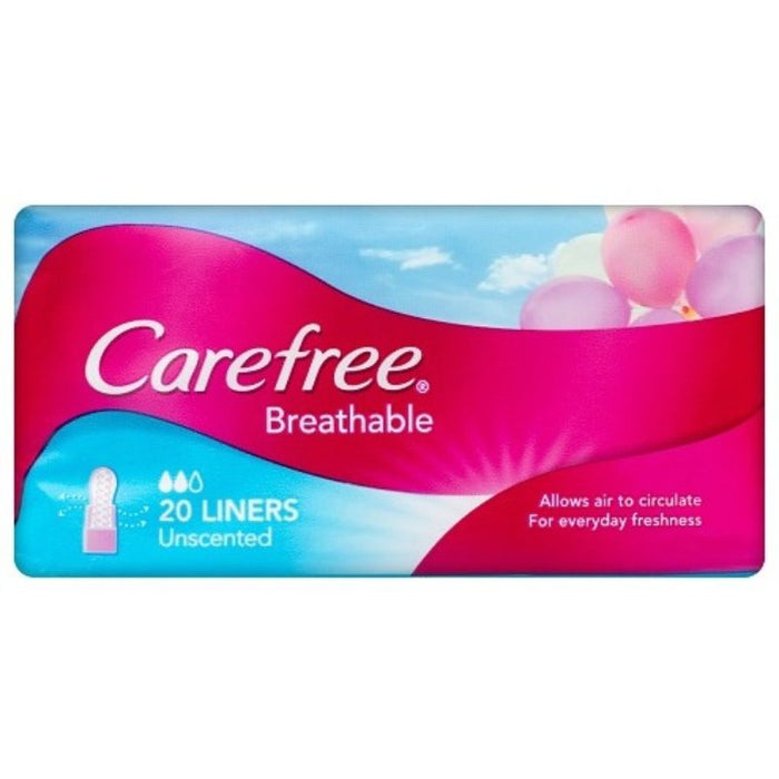 Carefree Breathable Liners 20 Unscented