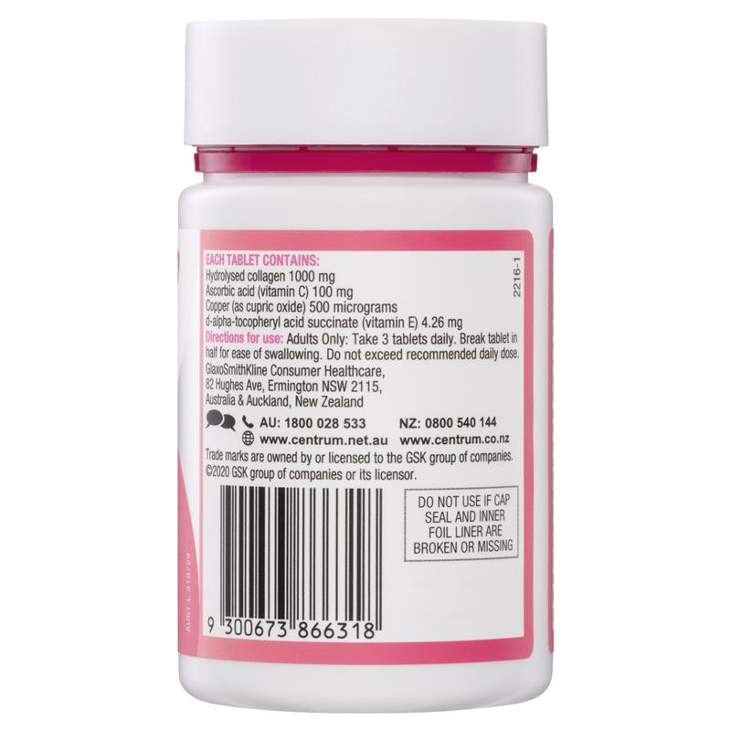 Centrum Collagen Boost & Glow Tablets 50