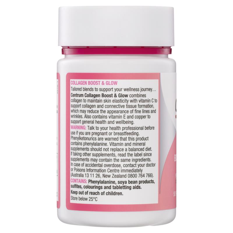 Centrum Collagen Boost & Glow Tablets 50