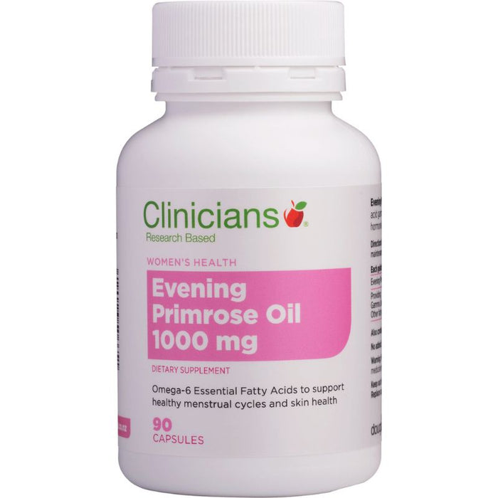 Clinicians Evening Primrose Oil 1000mg Capsules 90