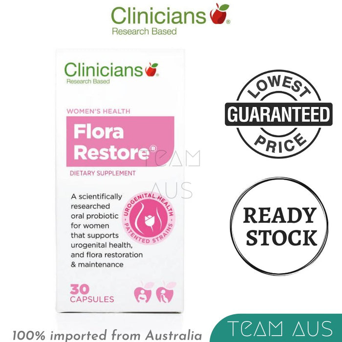 Clinicians Flora Restore Vege Capsules 30