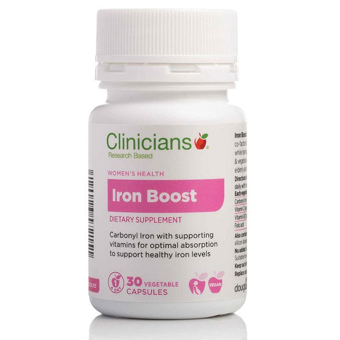 Clinicians Iron Boost Capsules 30