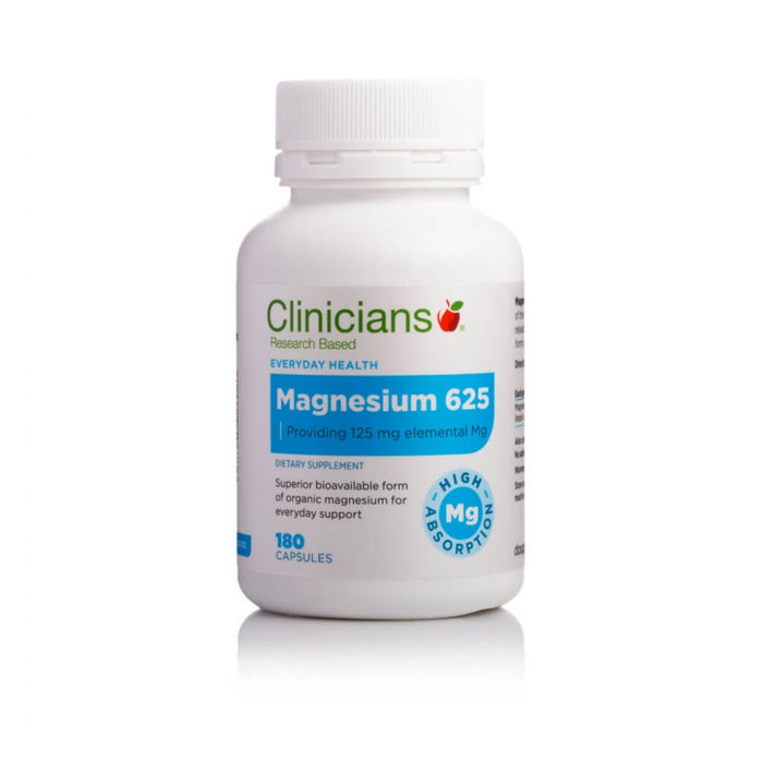 Clinicians Magnesium 625 125mg Capsules 180