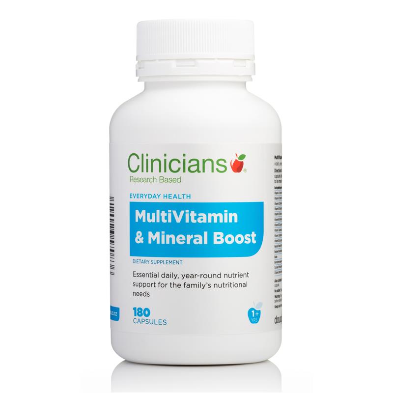 Clinicians MultiVitamin & Mineral Boost Capsules 180