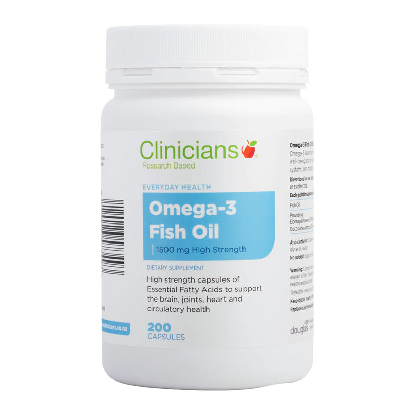 Clinicians Omega 3 Fish Oil 1500mg Capsules 200