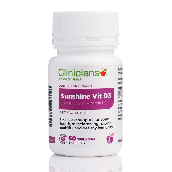 Clinicians Sunshine Vit D3 Tablets 60