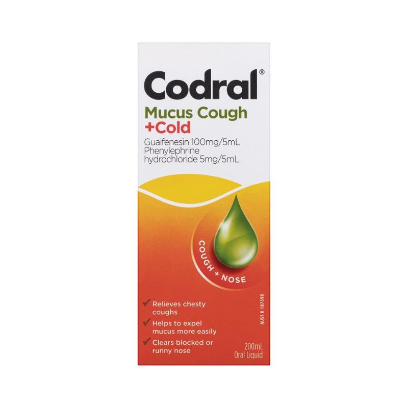 Codral Relief Mucus Cough + Cold 200ml