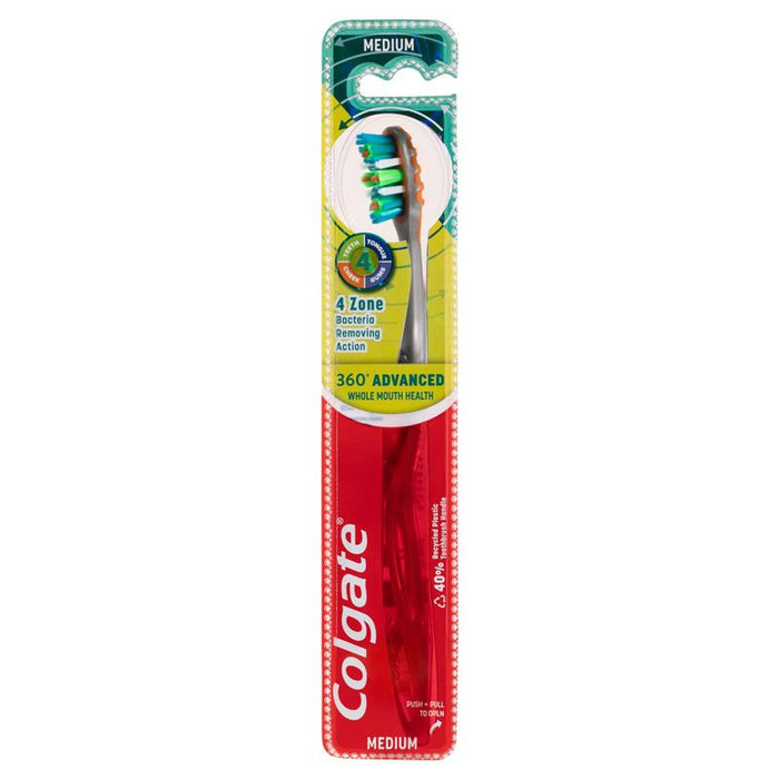 Colgate 360 Advanced Whole Mouth Clean Toothbrush Medium