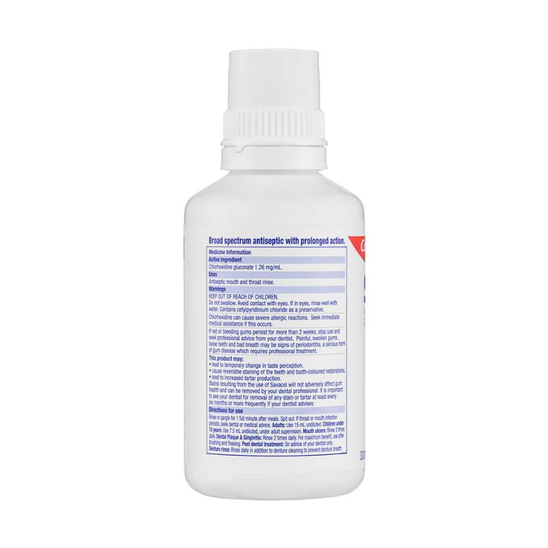 Colgate Savacol Antiseptic Mouth & Throat Rinse Fresh Mint 300ml