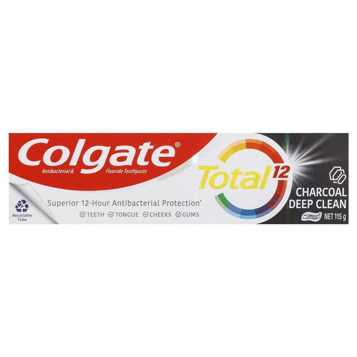 Colgate Total 12 Toothpaste 115g Charcoal Deep Clean