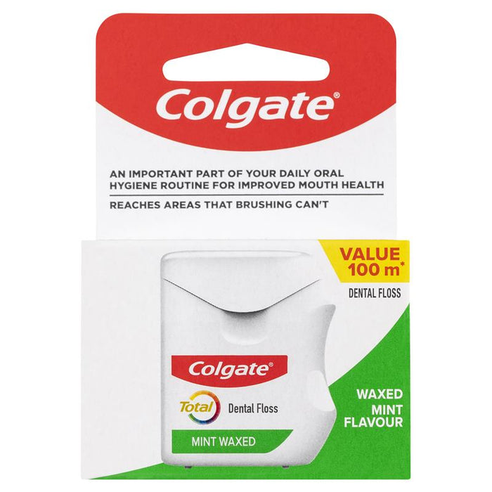 Colgate Total Mint Waxed Dental Floss 100m