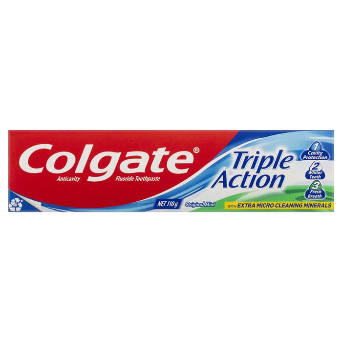 Colgate Triple Action Toothpaste 110g Original Mint