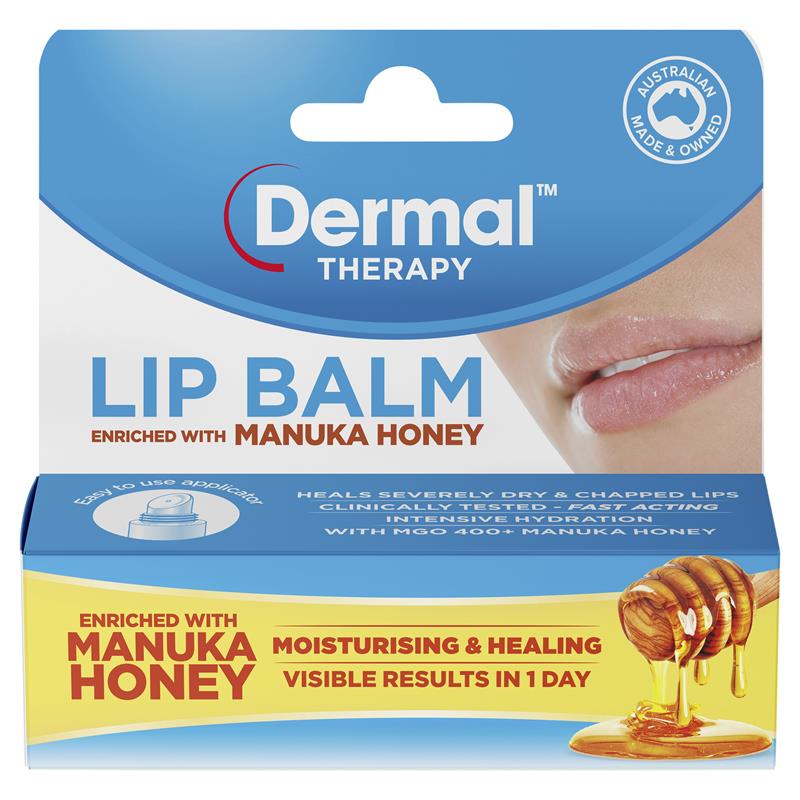 Dermal Therapy Lip Balm 10g Manuka Honey