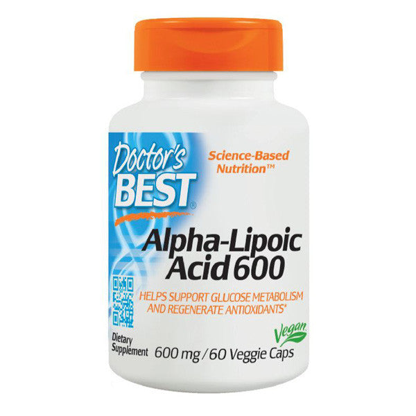 Doctors Best - Alpha-Lipoic Acid 600mg VegeCaps 60