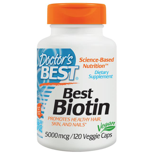 Doctors Best - Biotin 5000mcg Capsules 120