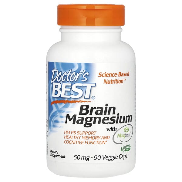 Doctors Best - Brain Magnesium with Magtein 50mg VegeCaps 90