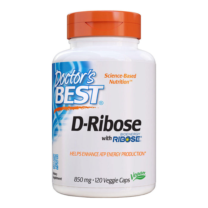 Doctors Best - D-Ribose with BioEnergy Ribose 850mg VegeCaps 120