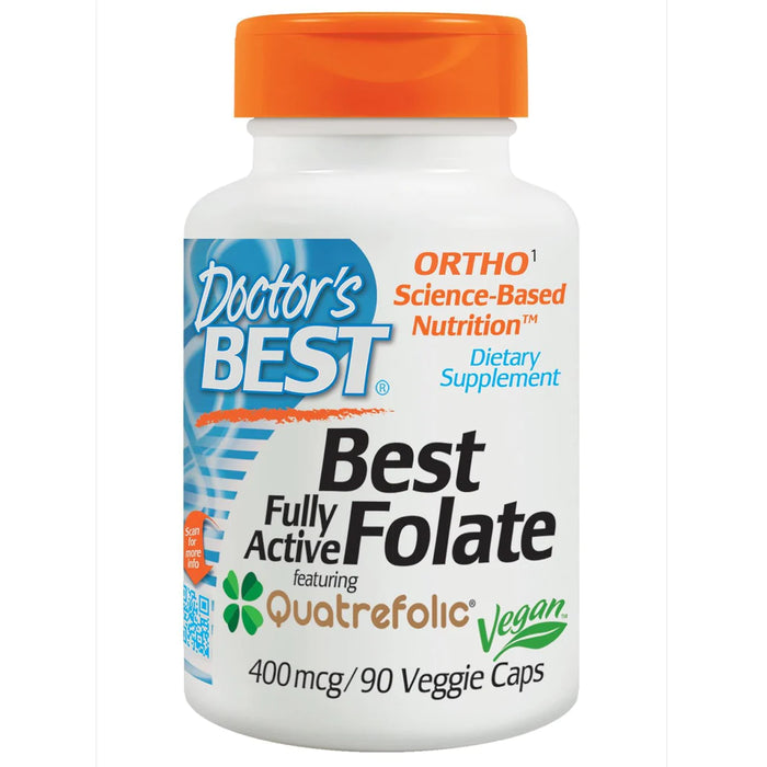 Doctors Best - Fully Active Folate 400 with Quatrefolic VegeCaps 90