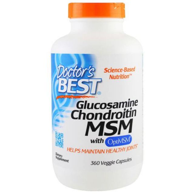 Doctors Best - Glucosamine Chondroitin MSM with OptiMSM Capsules 120