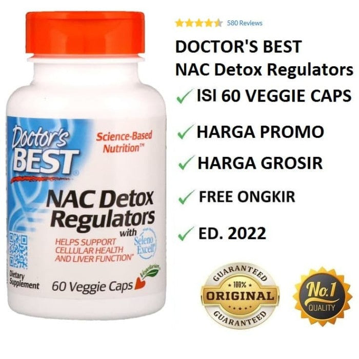 Doctor's Best NAC Detox Regulators 60 Veggie Caps