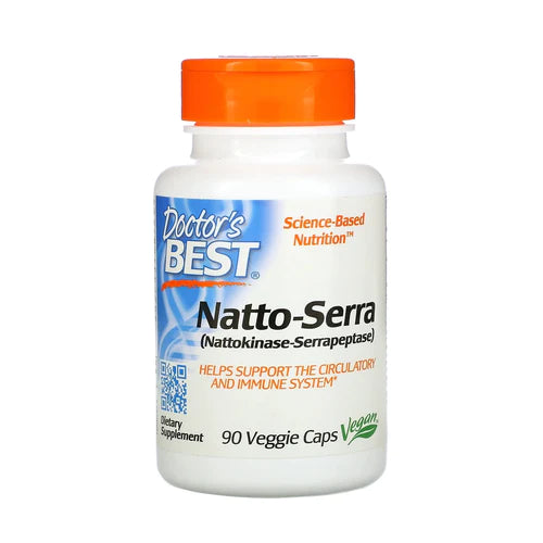Doctors Best - Natto-Serra (Nattokinase - Serrapeptase) Vege Capsules 90