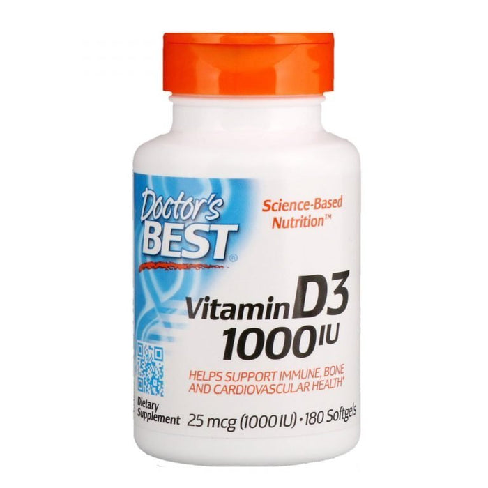 Doctors Best - Vitamin D3 1000IU SoftGels 180