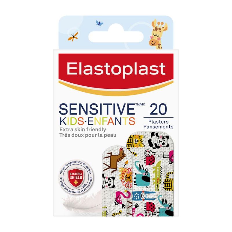 Elastoplast Sensitive Kids Animals 20 Pack