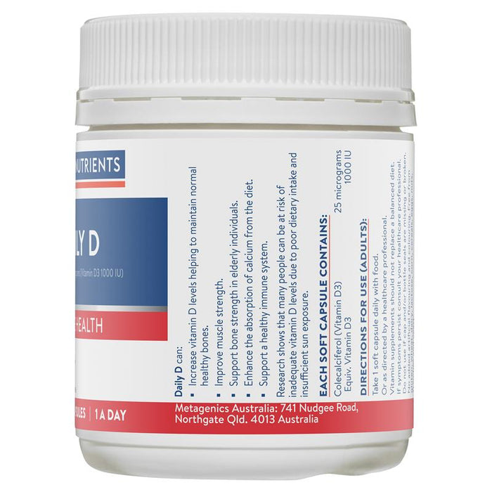 Ethical Nutrients Bone Health - Daily D Capsules 270