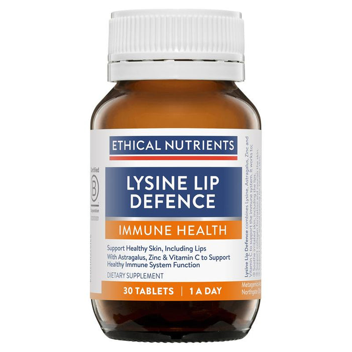 Ethical Nutrients Immune Health - Lysine Lip Defence Tablets 30