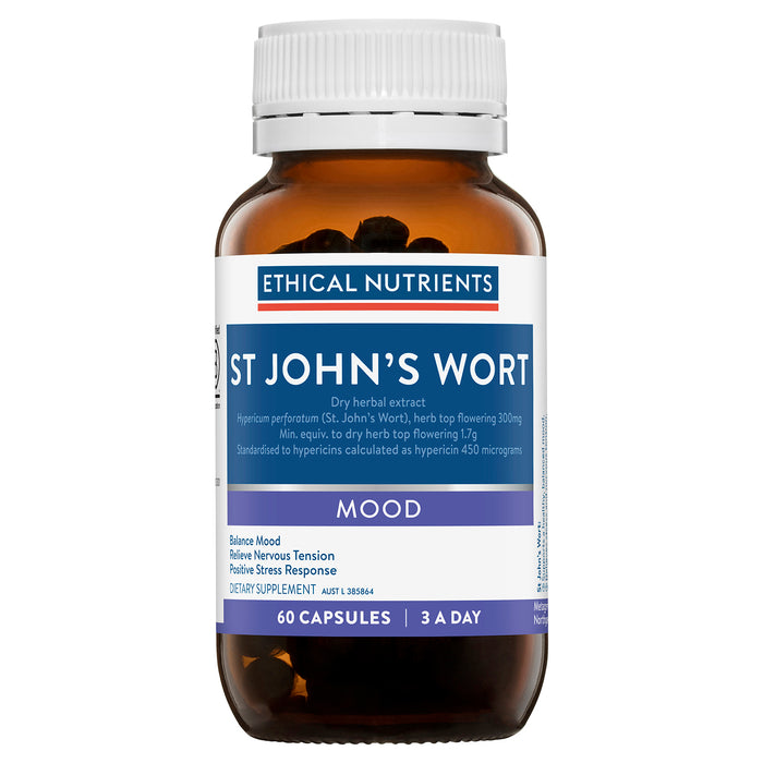 Ethical Nutrients Mood - St Johns Wort Capsules 60