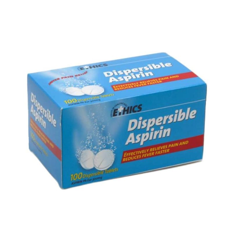 Ethics Aspirin Dispersible 300mg 100 Tablets