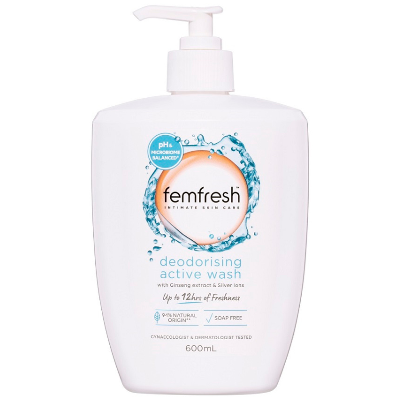 Femfresh Deodorising Active Wash 600ml