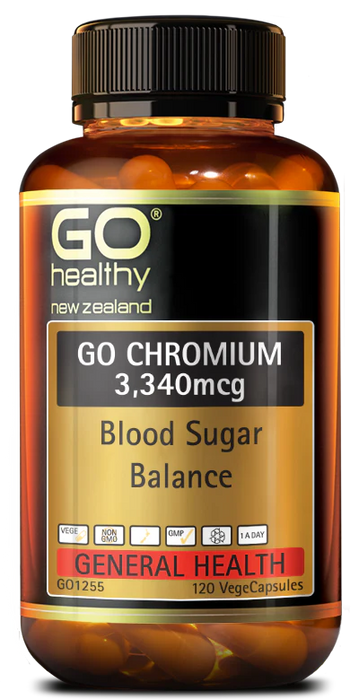 GO Healthy GoChromium 3,340mcg 120 VegeCapsules