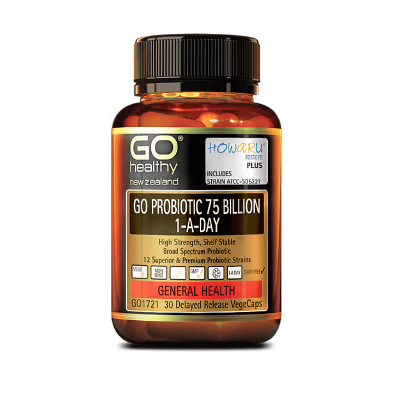 GO Healthy GO Probiotic 75 Billion 1-A-Day Capsules 30
