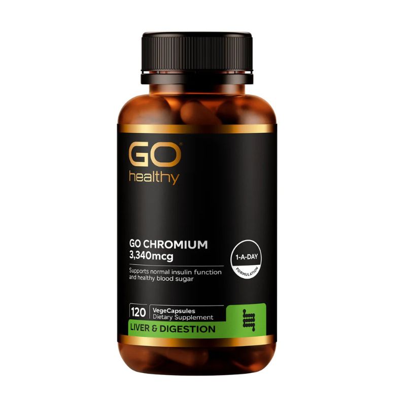 GO Healthy GoChromium 3,340mcg 120 VegeCapsules