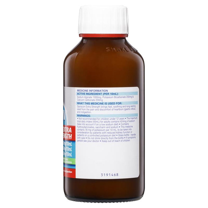 Gaviscon Extra Strength Liquid 300ml - Peppermint