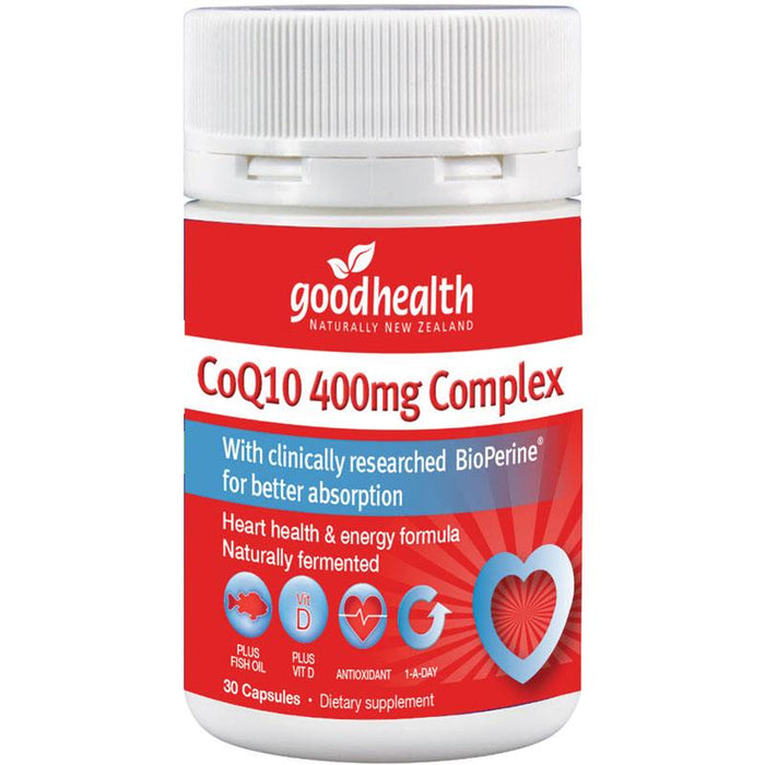 Good Health CoQ10 400mg Complex Capsules 30