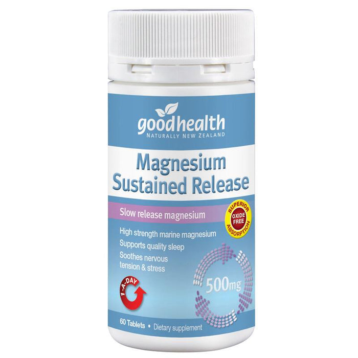 Good Health Magnesium Sustained Release 500mg Tablets 60