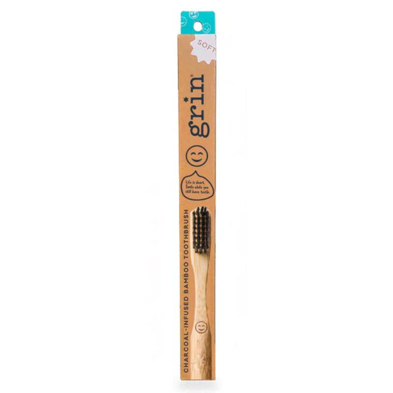 Grin Charcoal Infused Bamboo Toothbrush