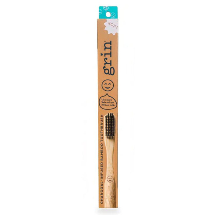 Grin Charcoal Infused Bamboo Toothbrush